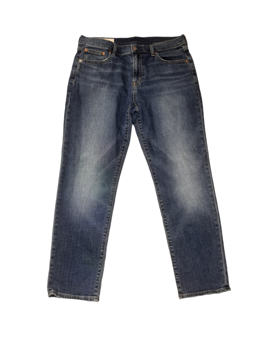 💕 2/$25 GAP Girlfriend Mid Rise Indigo Straight Jeans 30/10 R